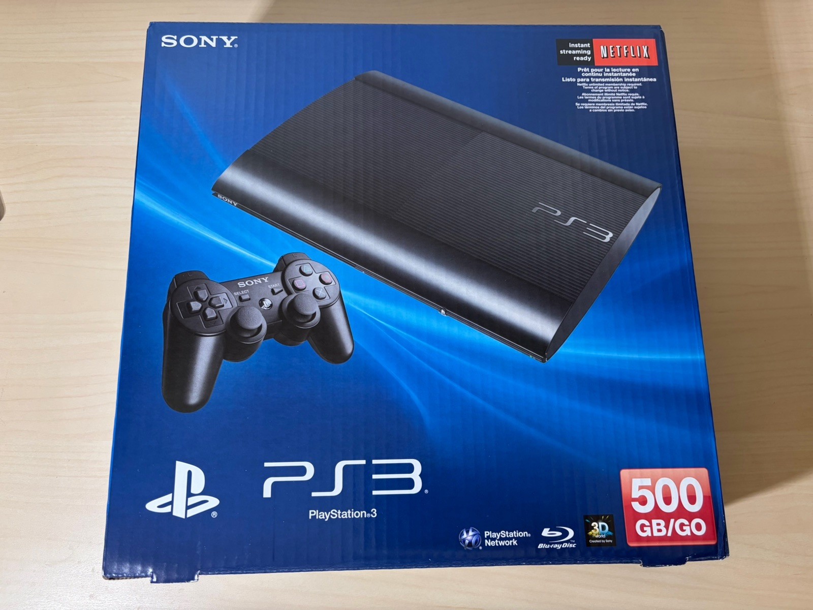Factory Sealed Sony PlayStation 3 PS3 Super Slim 500GB Black Console Brand New