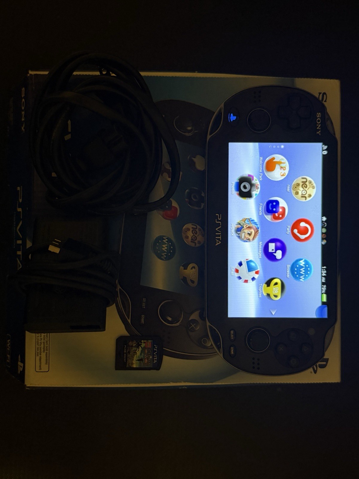 Sony PS Vita PCH-1001 Crystal Black with box