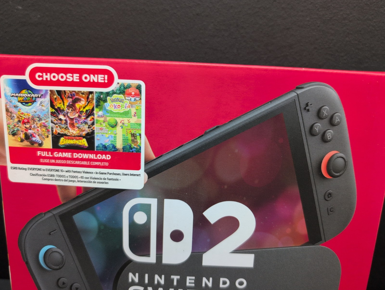 Nintendo Switch 2 Choose Your Game Bundle 256GB Video Game Console Black