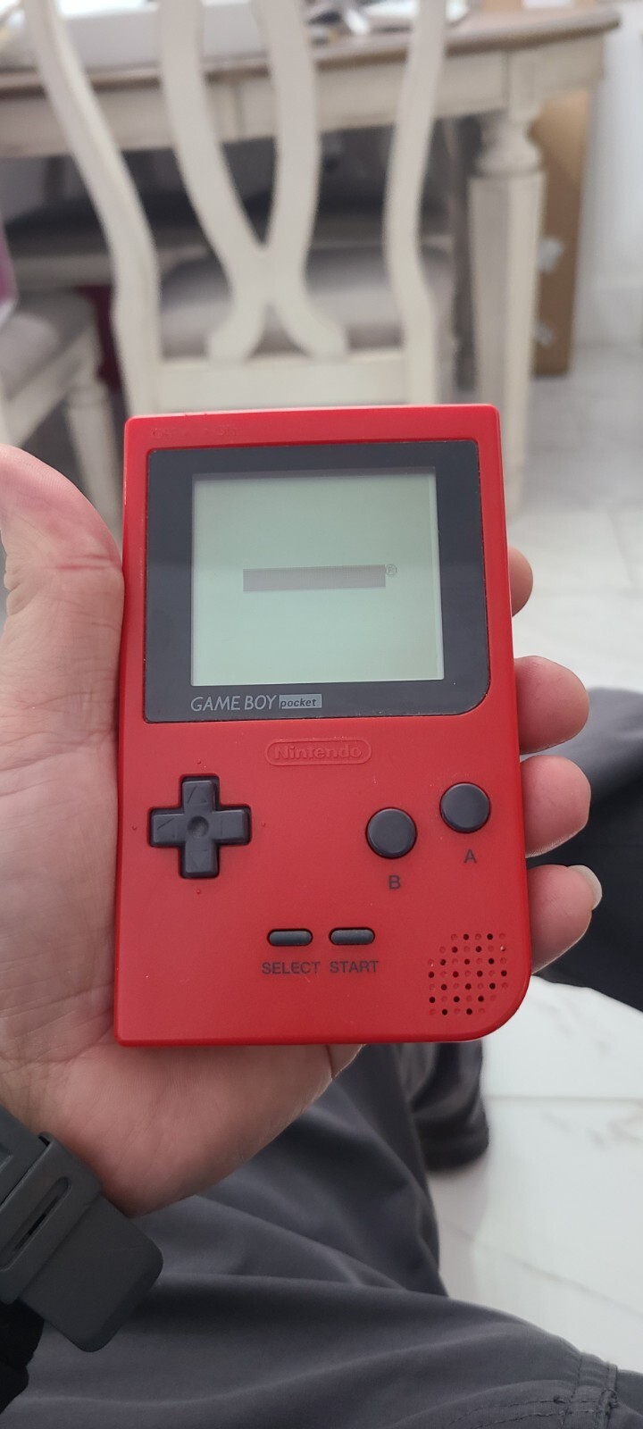 Vintage Nintendo Game Boy Pocket Red handheld electronic console 1996
