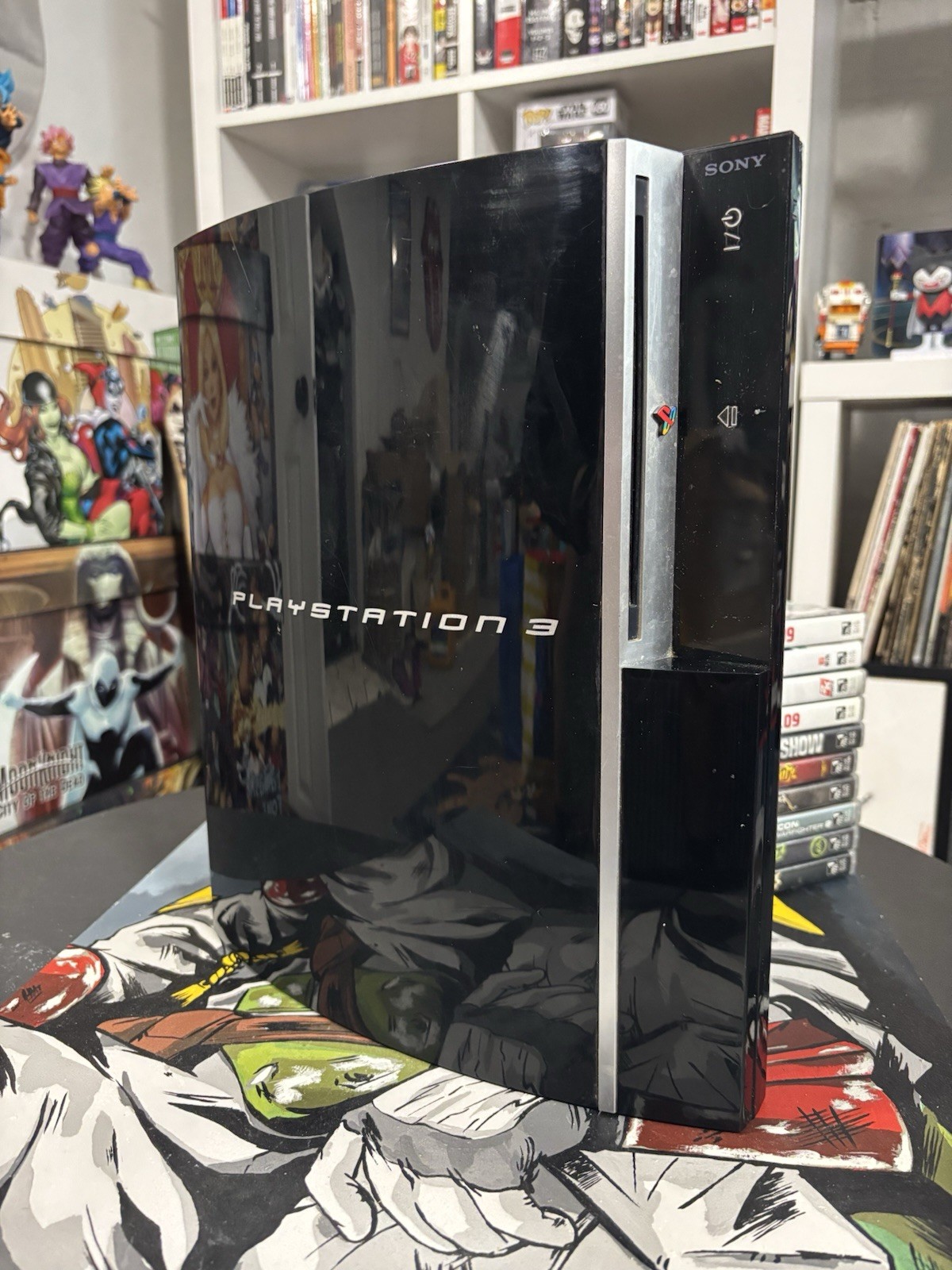 Sony PlayStation 3 W/ 2 Remotes And 10 Games Bundle
