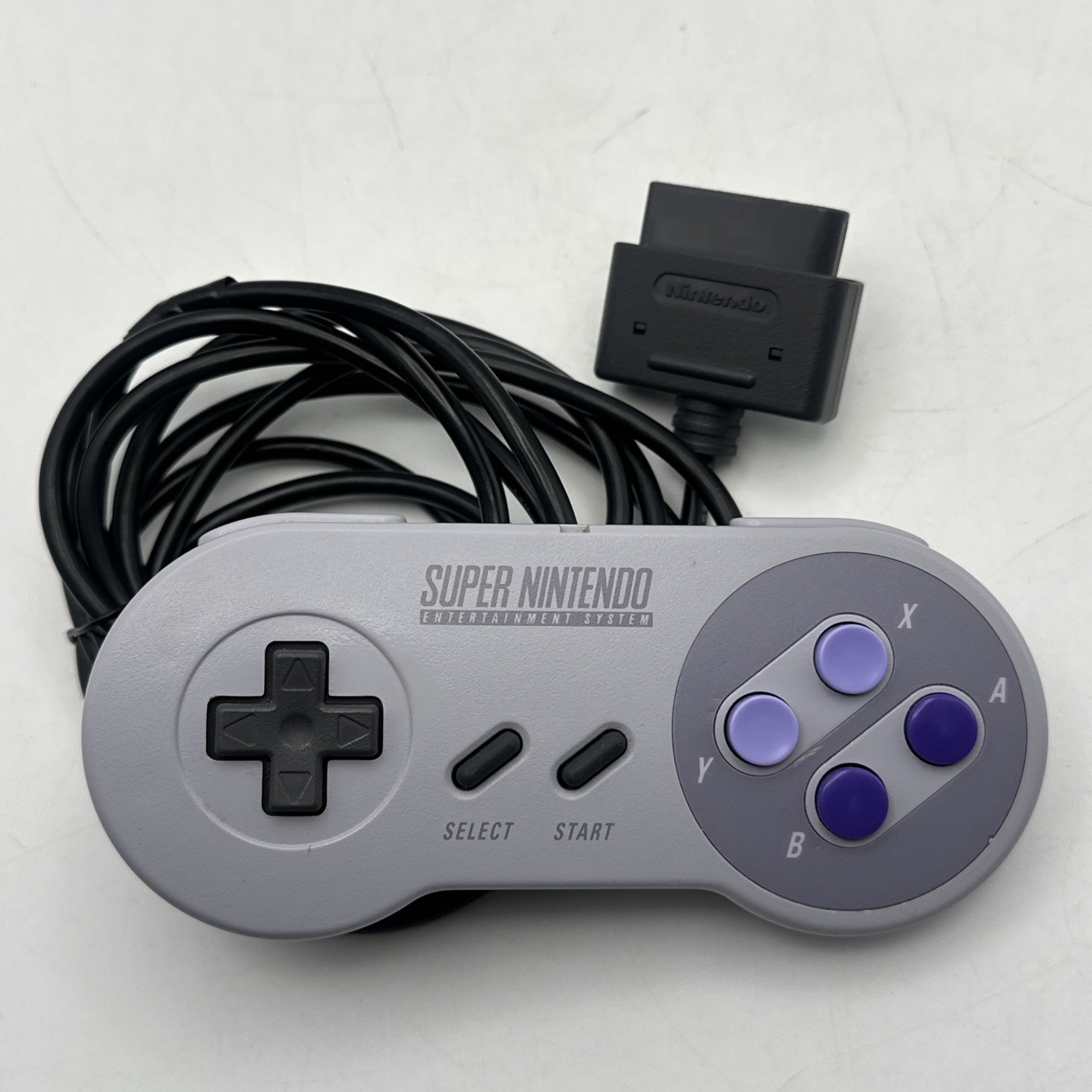 Super Nintendo SNES Console SNS-001 + Manual OEM Cables 2 Controllers & Game