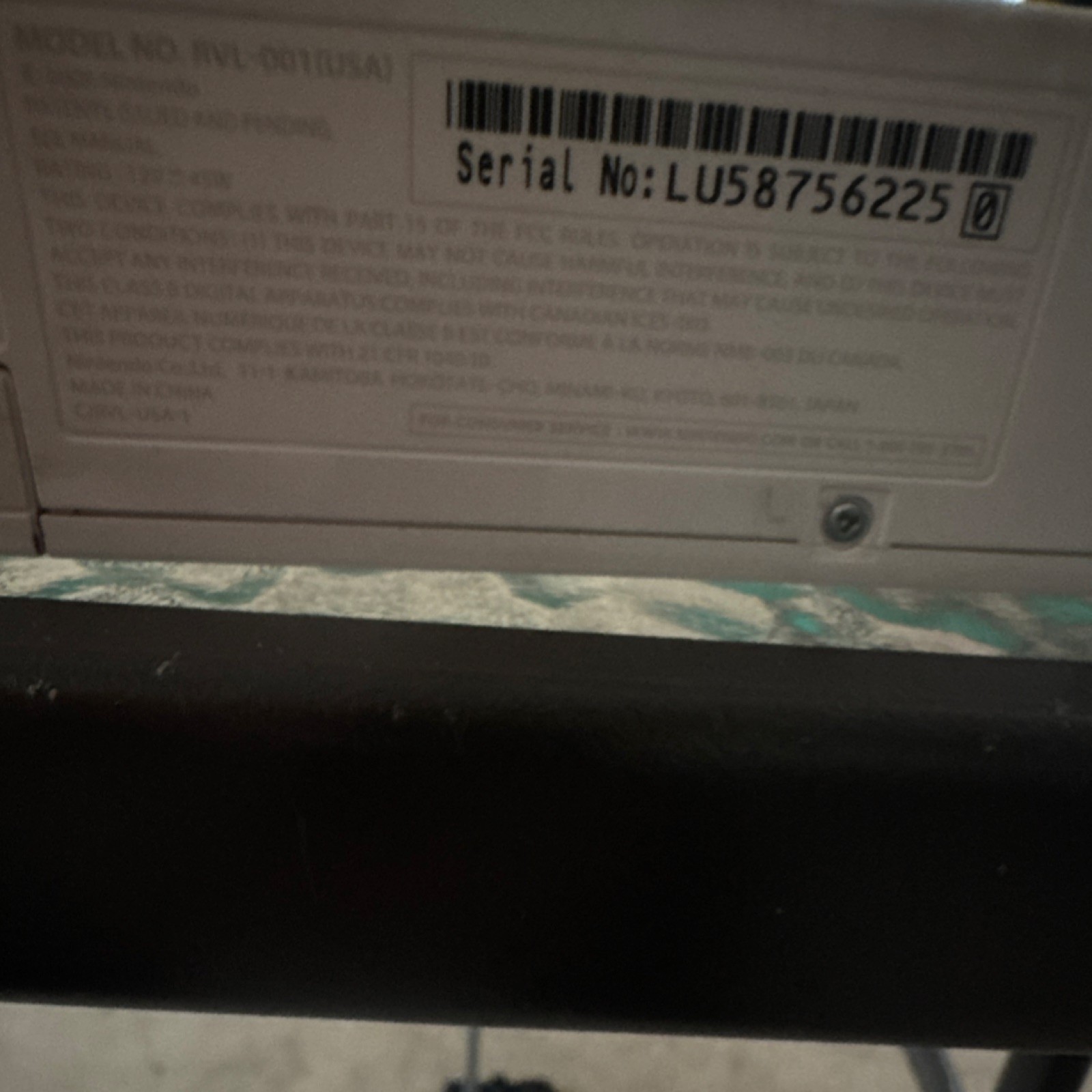 Nintendo Wii RVL-001 White Console w/ Component RCA & Cables