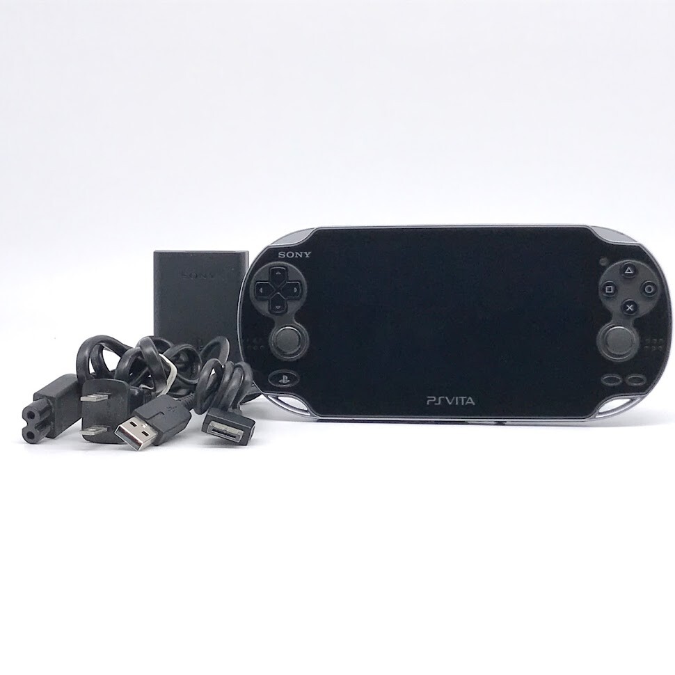 SONY PS Vita PCH-1000 Crystal Black Wi-Fi OLED w/ Charger «Near Mint»
