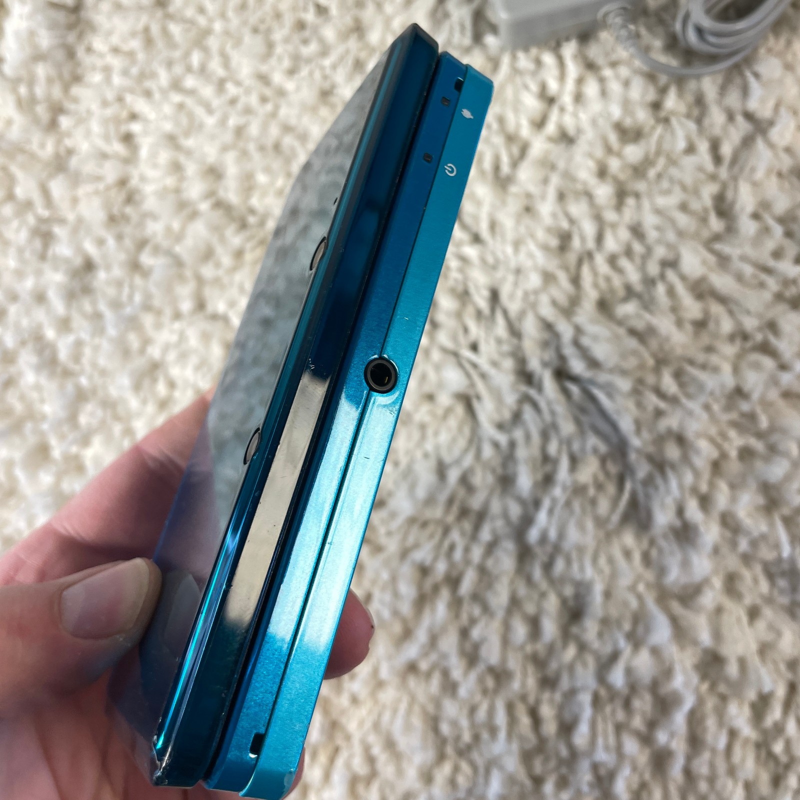 Nintendo 3DS Aqua Blue Handheld Handheld Console System CTR-001 Tested