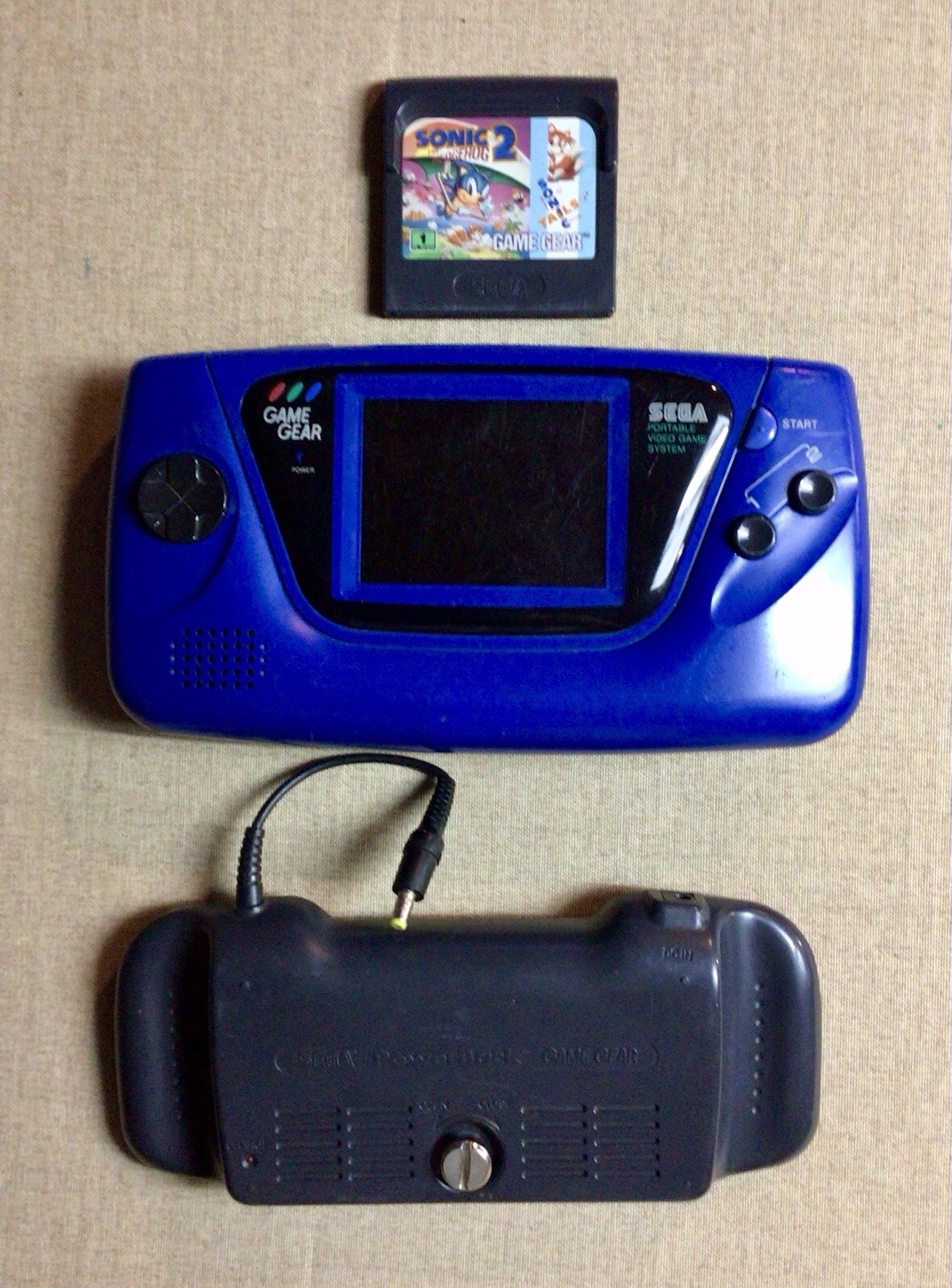 SEGA GameGear Combo, Portable System, PowerPack,Sonic 2 Game