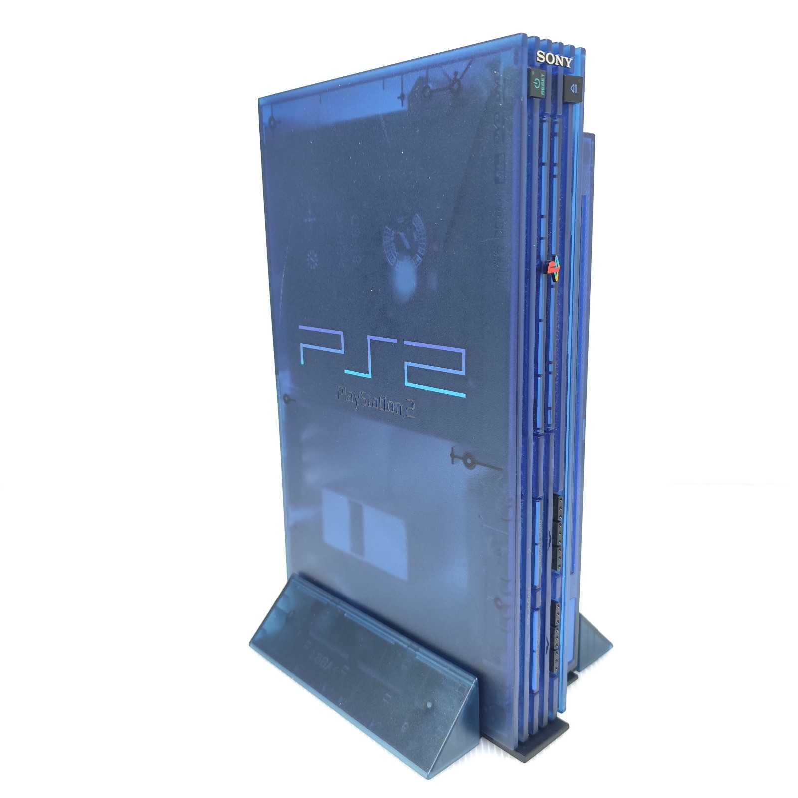 SONY PS2 Fat Game Console Set Boxed SCPH-37000L Ocean Blue NTSC-J JAPAN