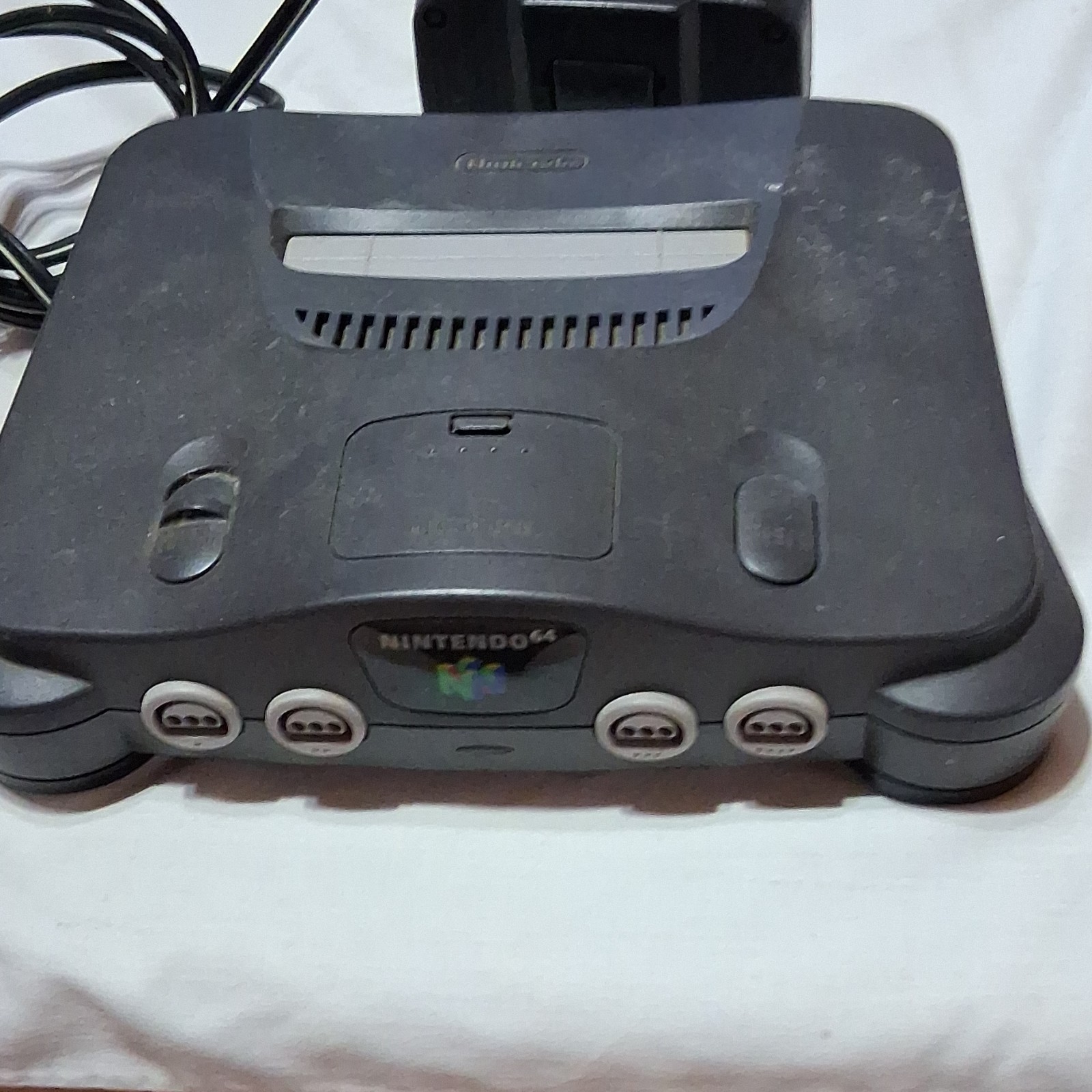 Nintendo 64 Gray Console NUS-001 Component RCA Multiplayer NTSC w/ Power Adapter