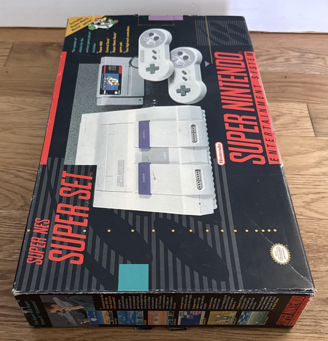 Super Nintendo SNES Super Set CIB Console w/ Box, Super Mario World, OEM Control