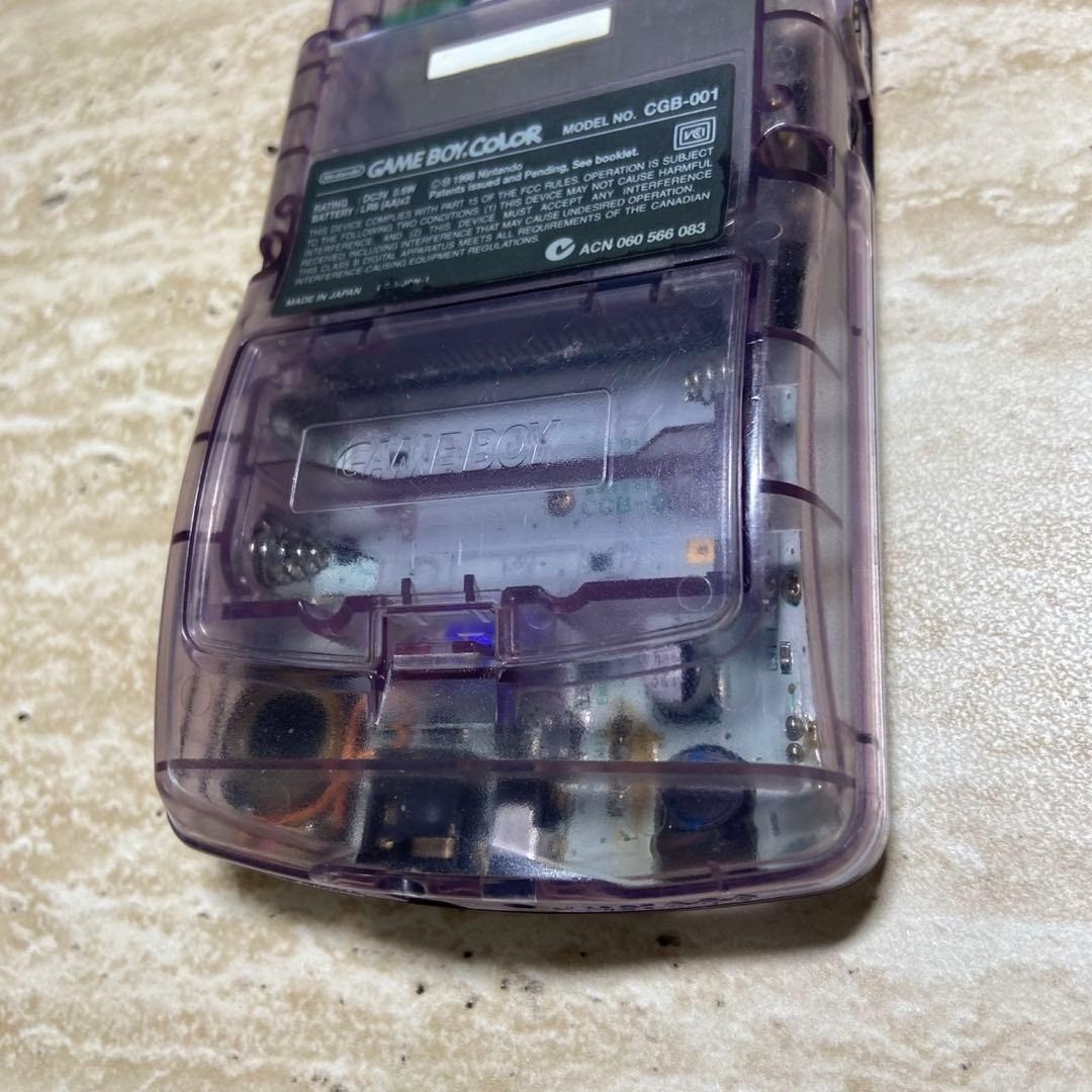Nintendo Game Boy Color Clear Purple IPS LCD Custom Console 7021