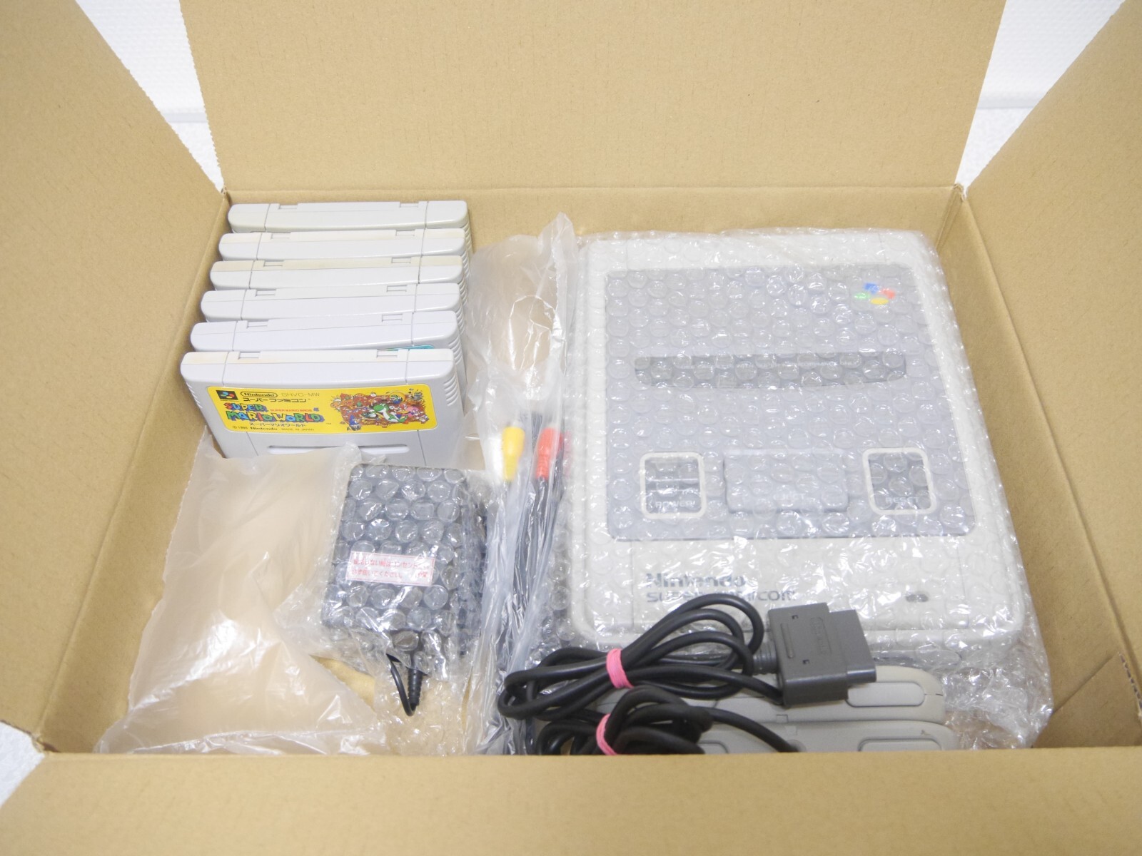 Nintendo Super Famicom SFC SNEC Bundle 6 games Super Mario ver. Free shipping