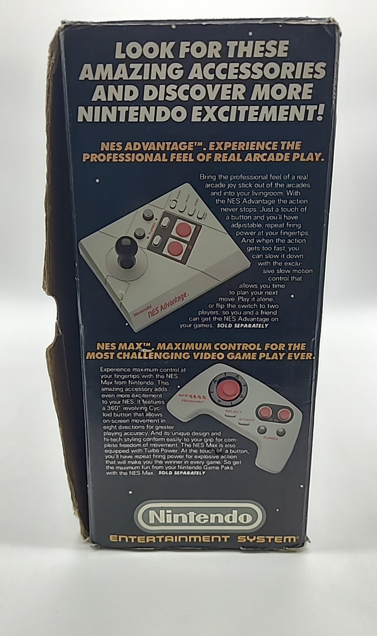 Nintendo NES Action Set Home Console With Box & Styrofoam No Paperwork Tested