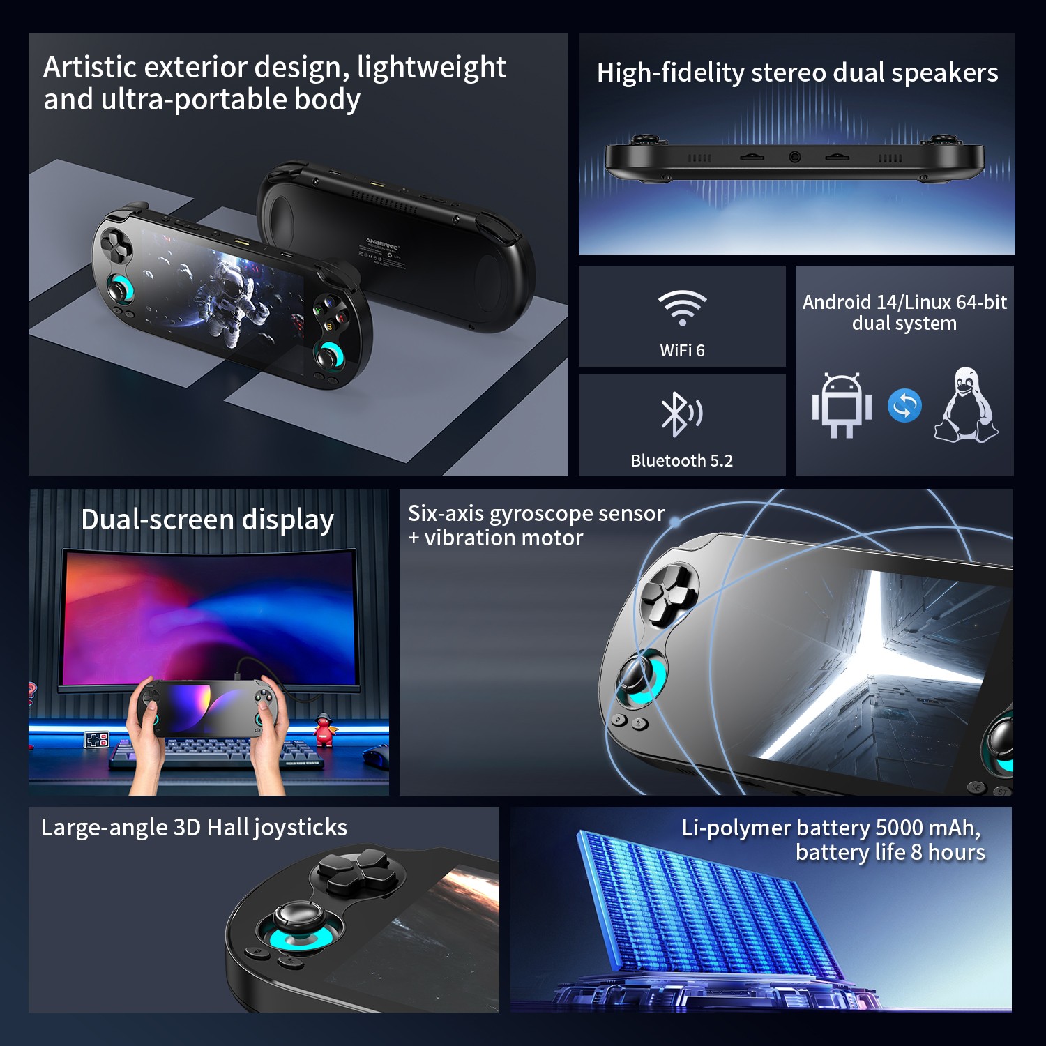 ANBERNIC RG VITA / RG VITA Pro Handheld Game Console Android Video Gaming Player