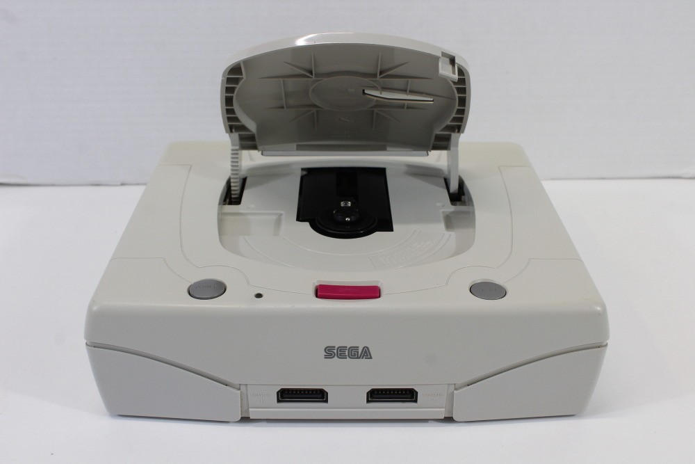 SEGA Saturn White Console Controller x2 AC AV HST-3220 SS JP Japan WORKING #3