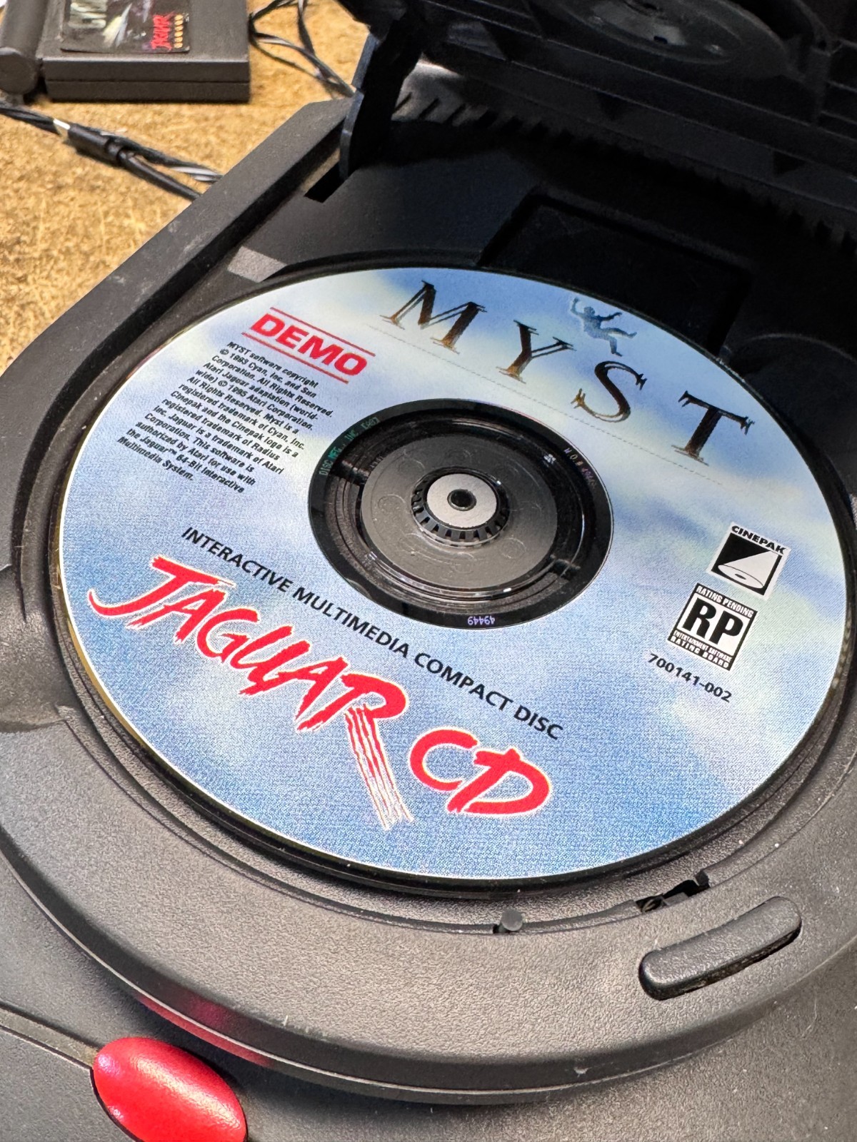 Atari Jaguar CD Add-On Console Unit System w/ AC Adapter – Works – TESTED
