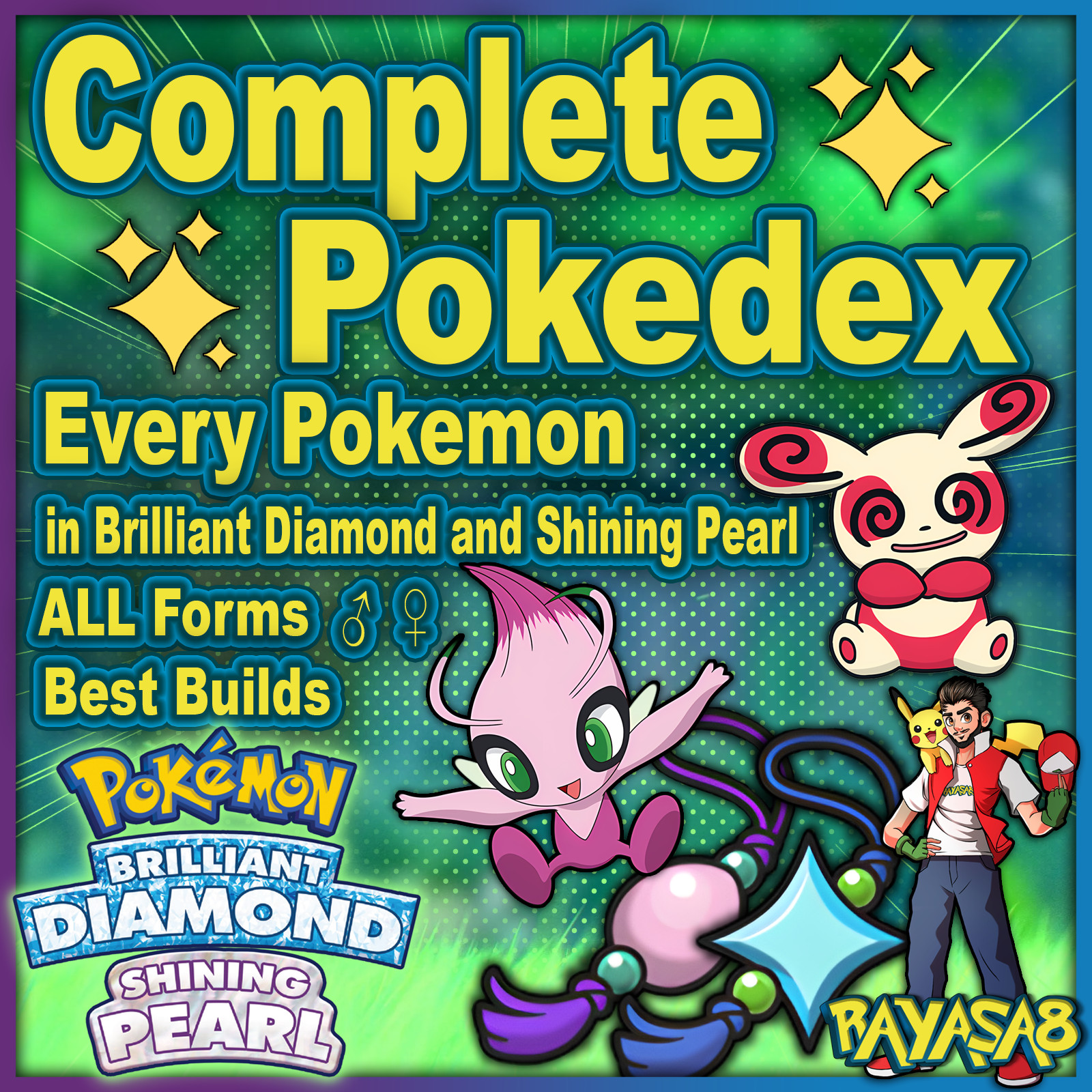 COMPLETE Pokedex Pokemon Home Brilliant Diamond Shining Pearl Sinnoh 🌟6iv Shiny
