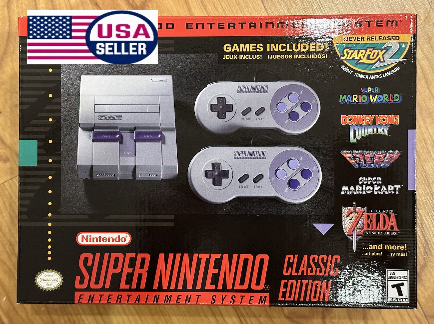 Nintendo – Super Nintendo Classic Edition – Mini Game Console – Usa – Sealed!!