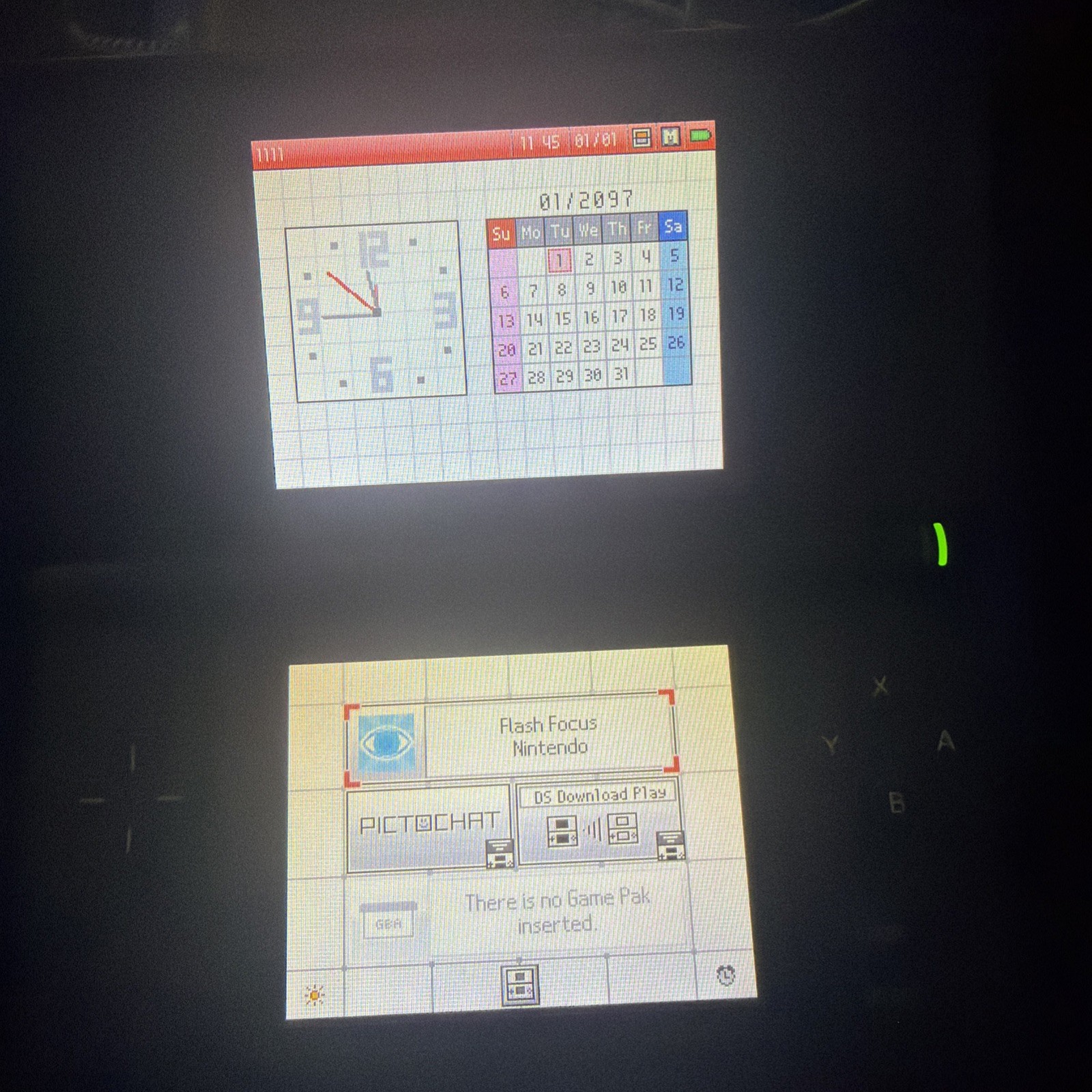 Nintendo DS Lite Crimson Red & Black Handheld Console USG-001
