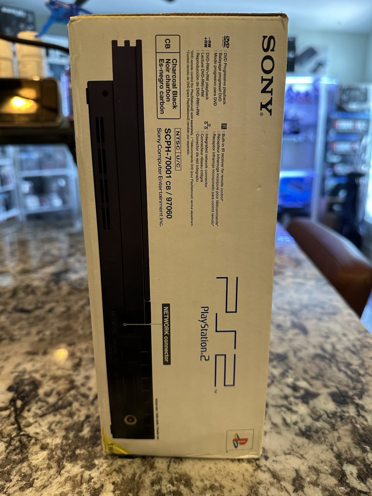 Sony PlayStation 2 Slim PS2 Console SCPH-70001 Black NTSC-U/C DVD Playback