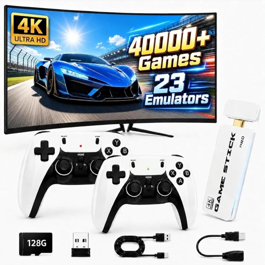 2026 Upgraded Retro Gaming Console, 4K HDMI Plug and Play TV Gaming System