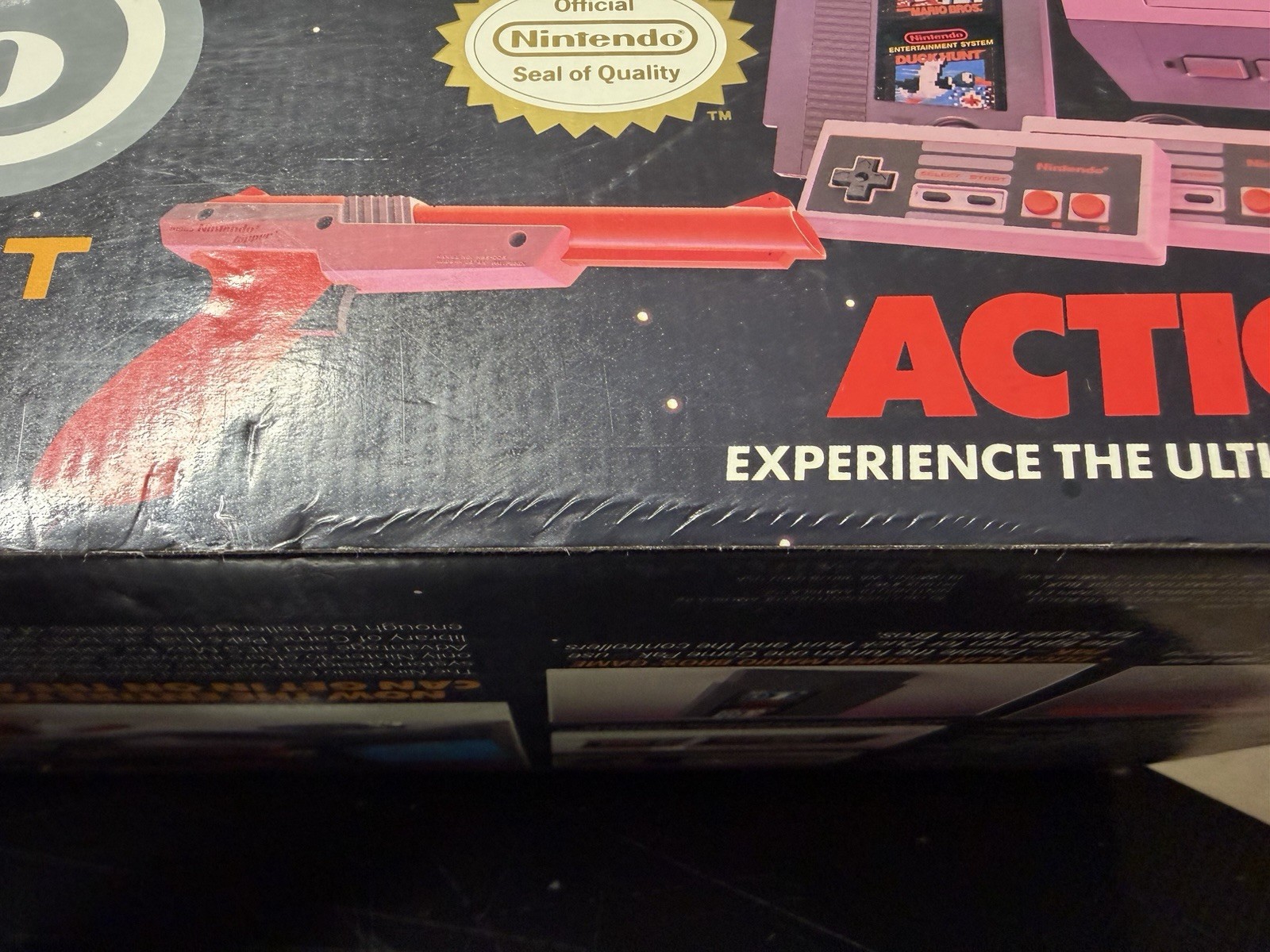 Nintendo NES Action Set In Original Box Tested Working *READ DESCRIPTION!*