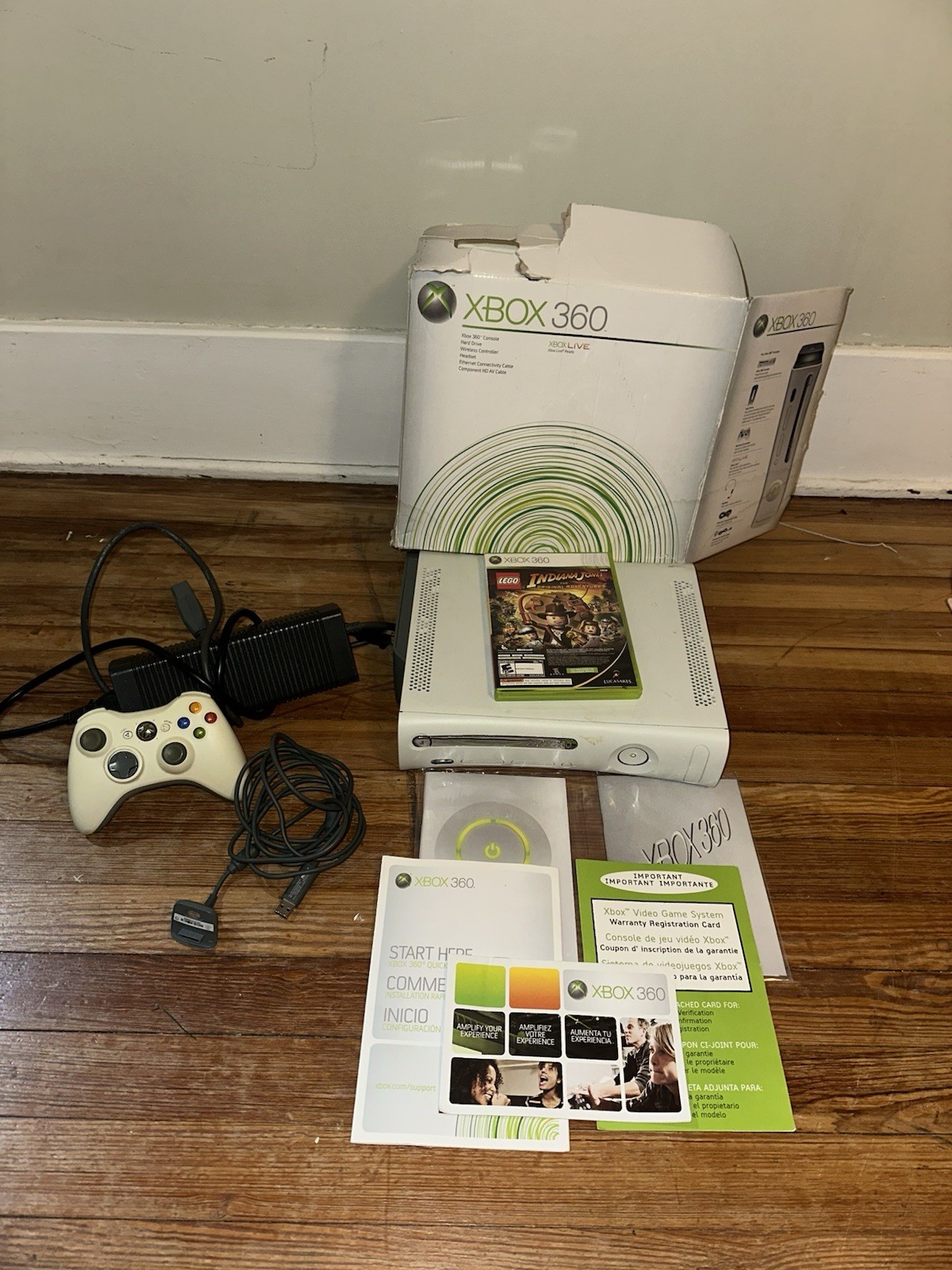 Microsoft Xbox 360 Console 20GB HDMI CIB W/ Sealed Game, 60GB HD Tested Works
