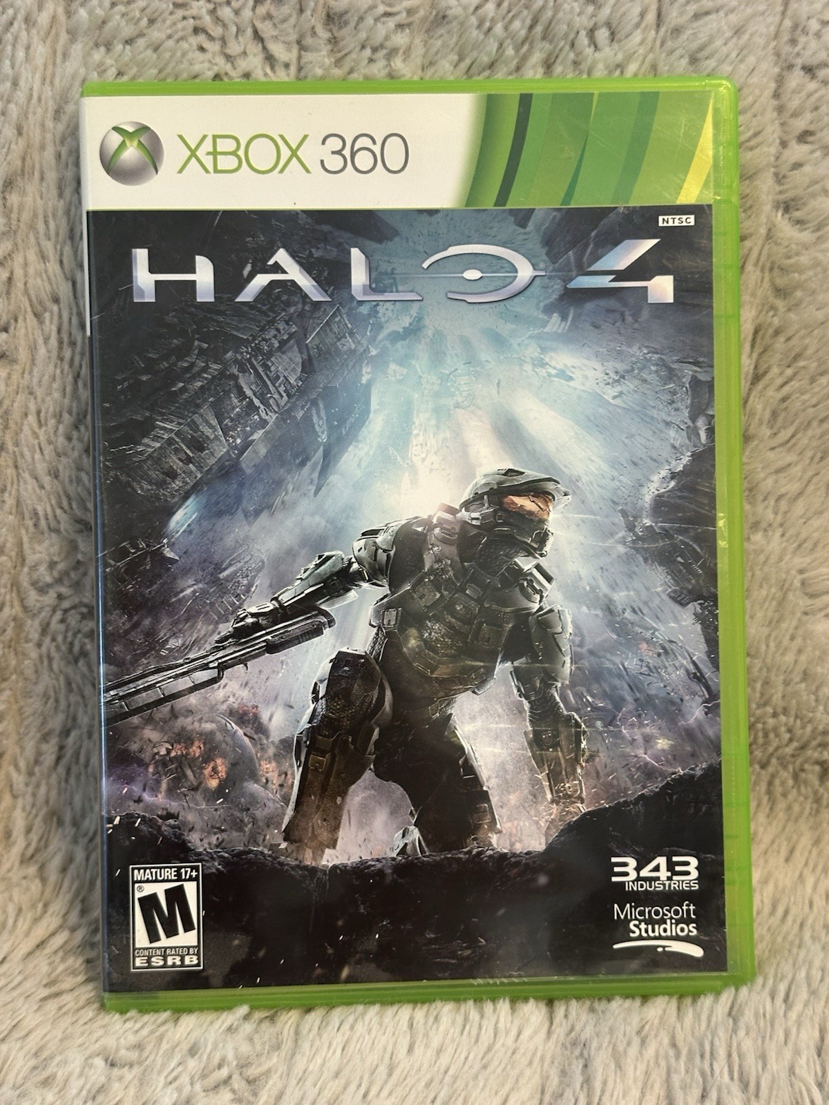 Microsoft Xbox 360 S Slim 4GB Console – Model 1439 Black Console & Halo 4 Only