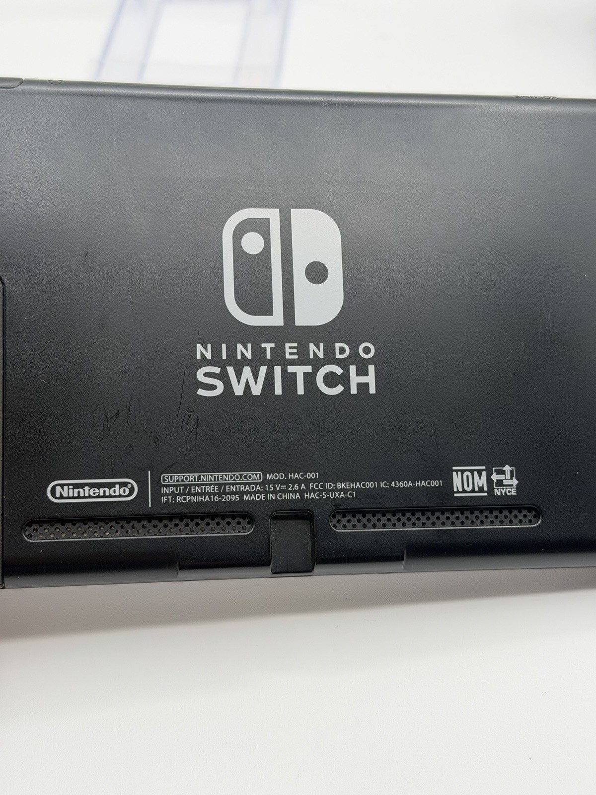Nintendo Switch HAC-001 Console with Gray Joy‑Con! Games! Tested Working!!