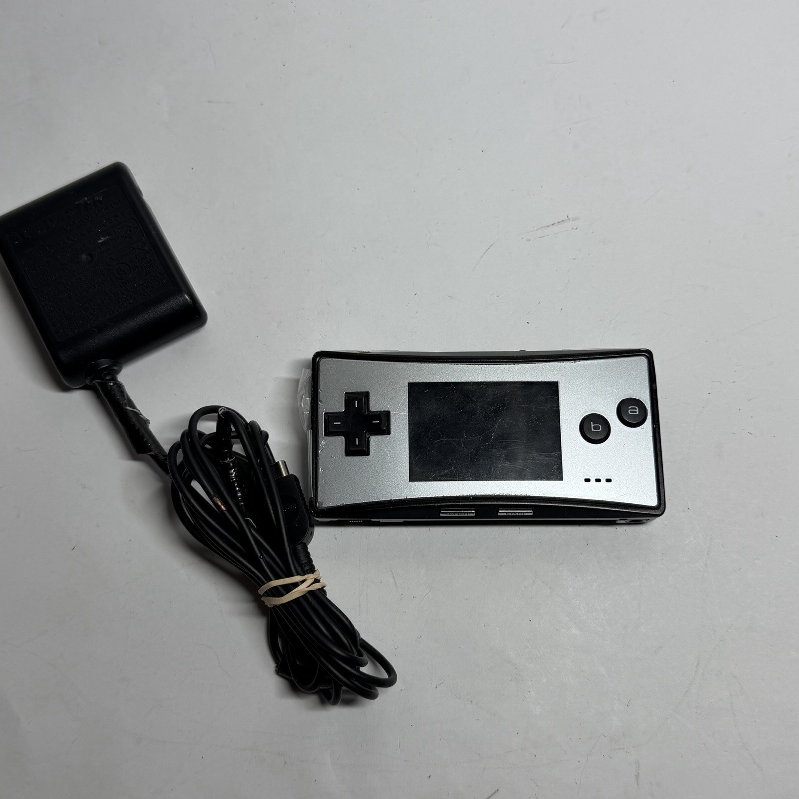 Nintendo Gameboy Advance Micro Handheld Console Black/Silver No Battery Cover