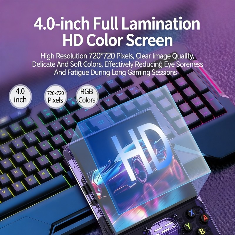 Ergonomic Design Gaming Console Handheld Device for Long Gaming High Resolution