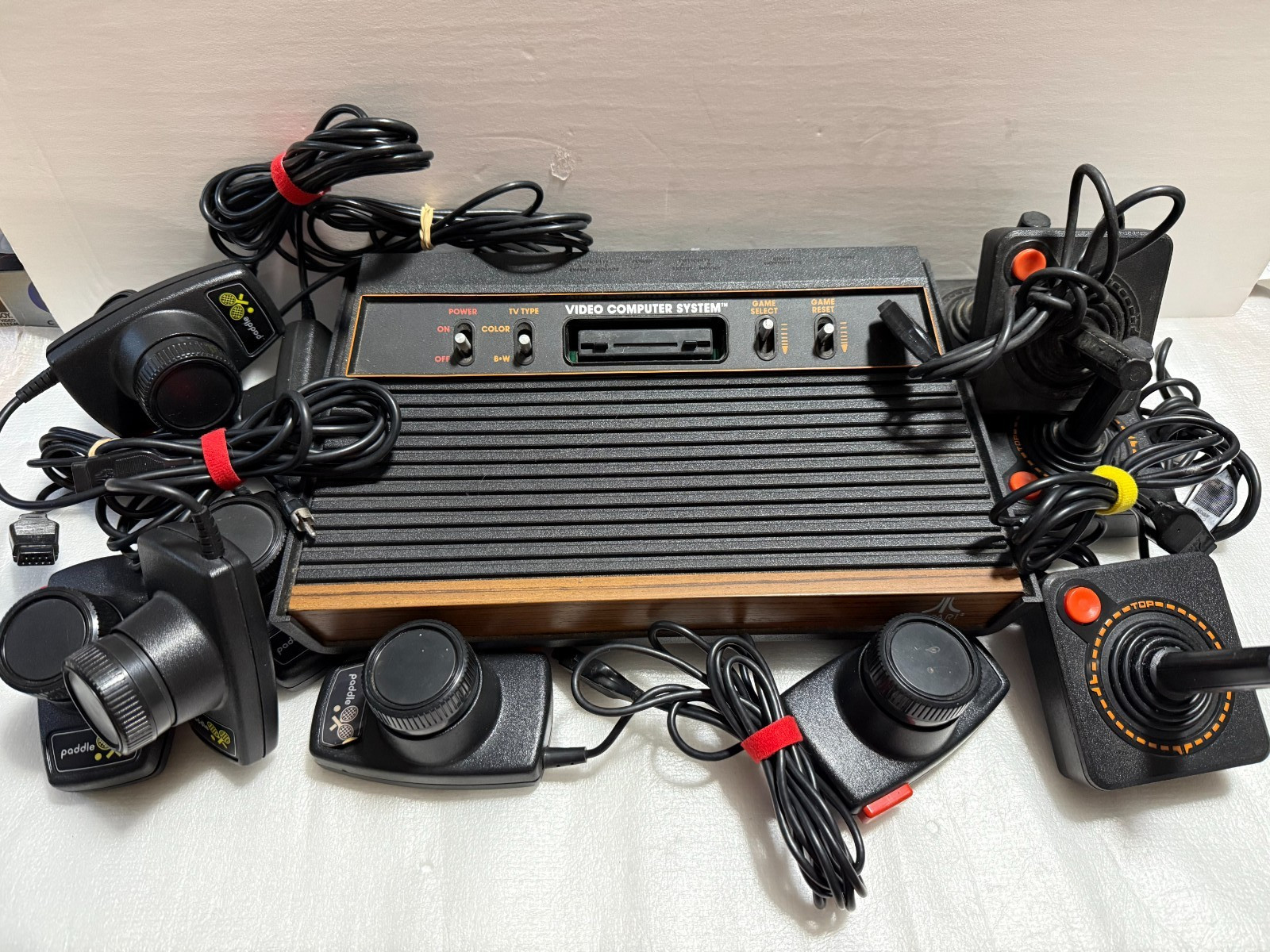 Atari 2600 Console Bundle with Controllers – For Repair or Parts