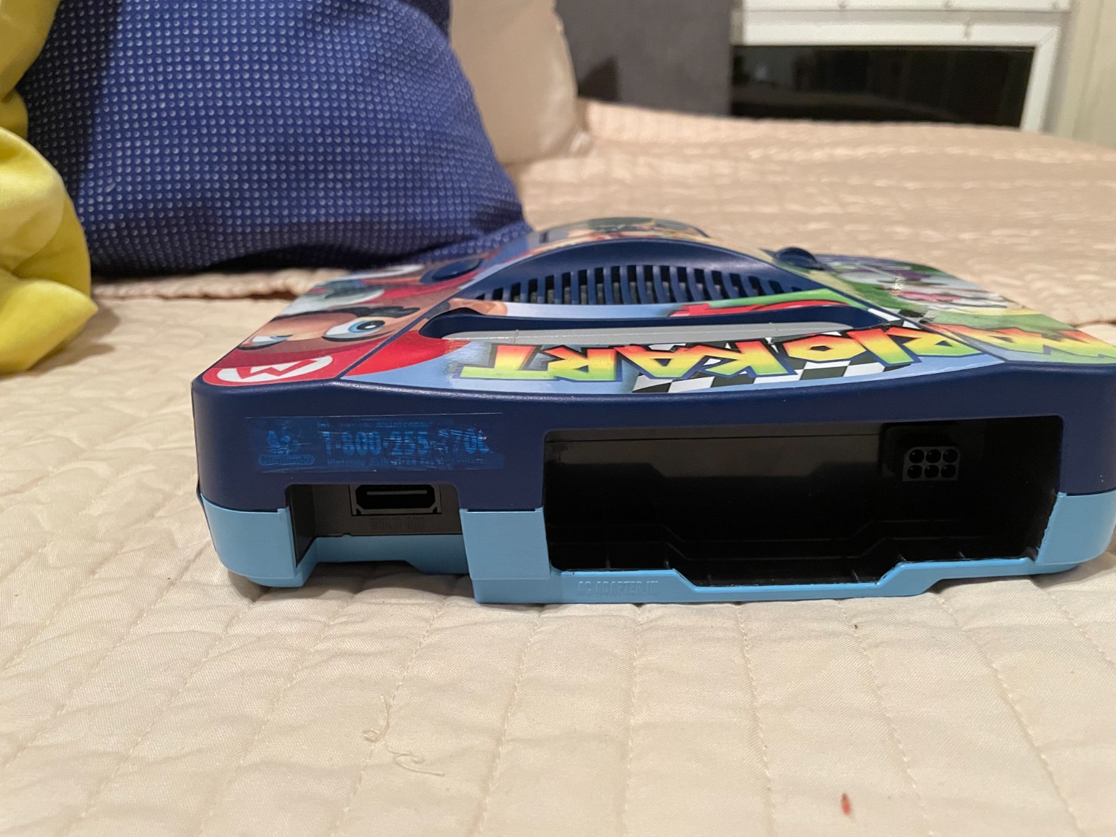Nintendo 64 Console -Painted Blue/Light Blue/Red SuperMario Kart 3d Decals