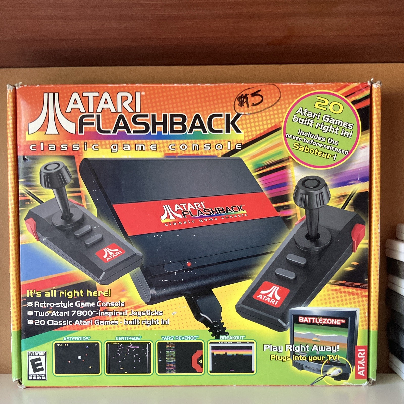 Atari Flashback Home Console w/ 20 Built-In Games & 2 Joysticks, NTSC-U/C