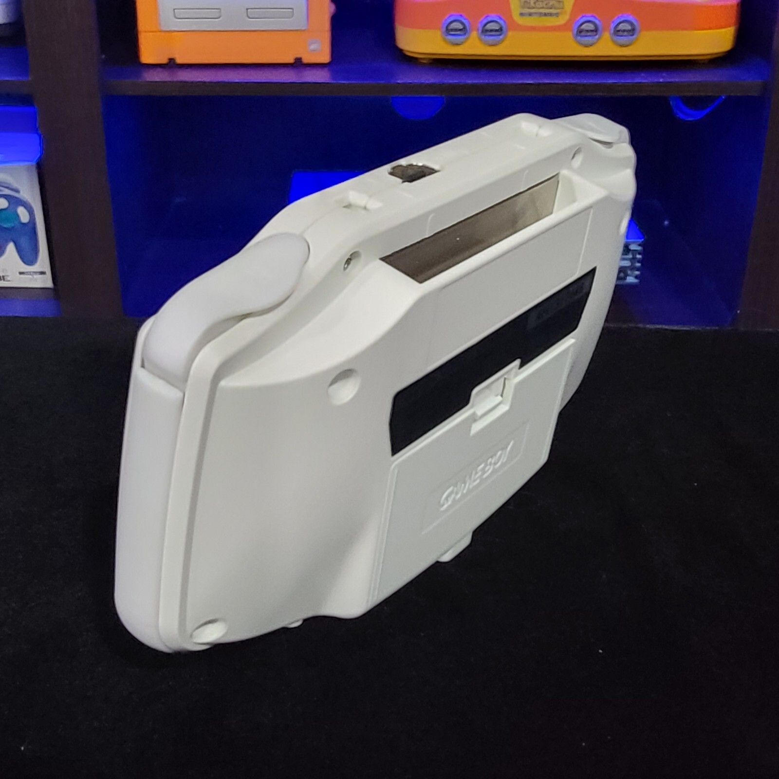 White Game Boy Advance GBA iPS Backlit LCD Usb-C 1800 mAh Rechargeable Battery