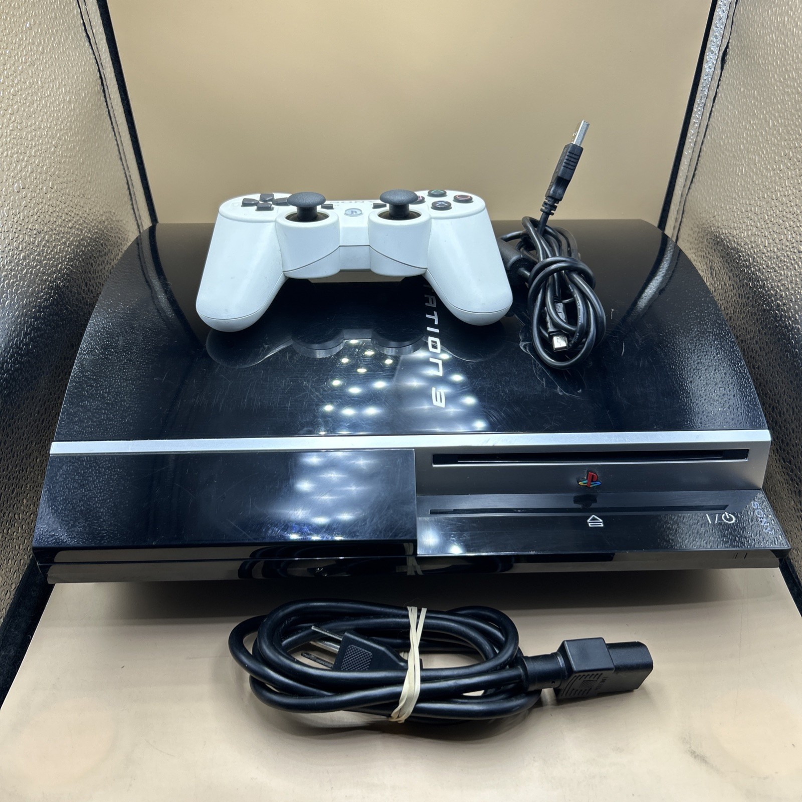 SONY PLAYSTATION 3 SYSTEM 40GB CECH-H01 LOW FIRM 2.0 PS3 Tested