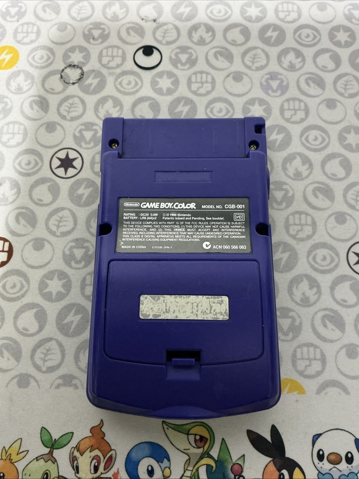 Nintendo Game Boy Color Grape CGB-001 – Tested w/ Battery Cover – FastShip!