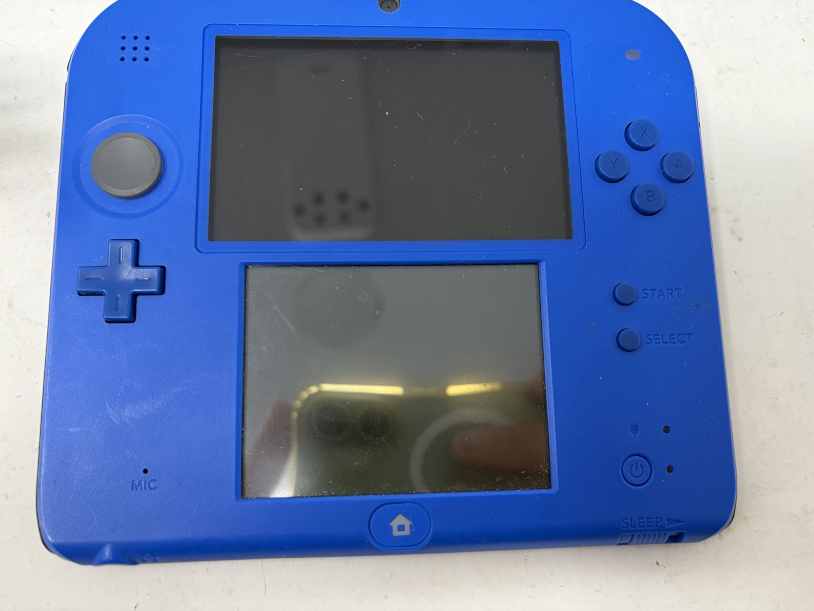 Nintendo 2DS Blue Black With Stylus & Charger Tested Working