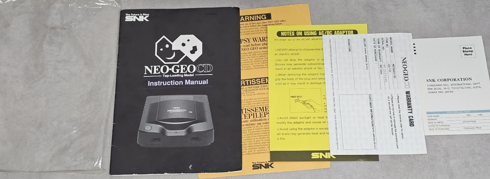SNK Neo Geo Cd PAL Home Console, Black, RCA Component Connectivity