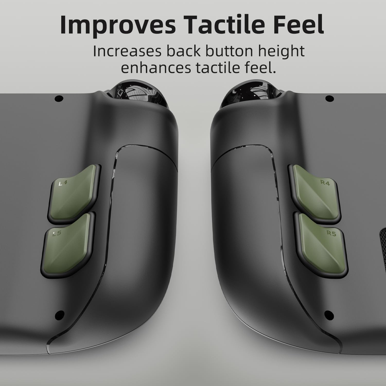 Upgrade Your Steam Deck with 4pcs Back Button Enhancement Set – Ergonomic