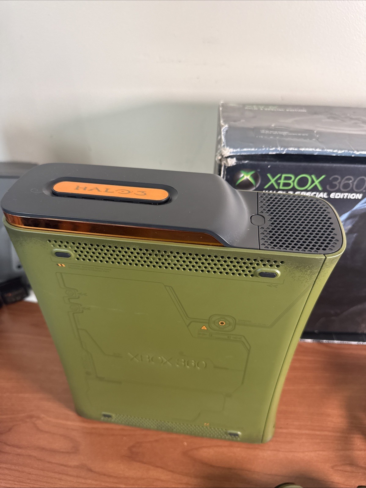 Microsoft Xbox 360 Halo 3 Edition Console Green W Controller Complete In Box