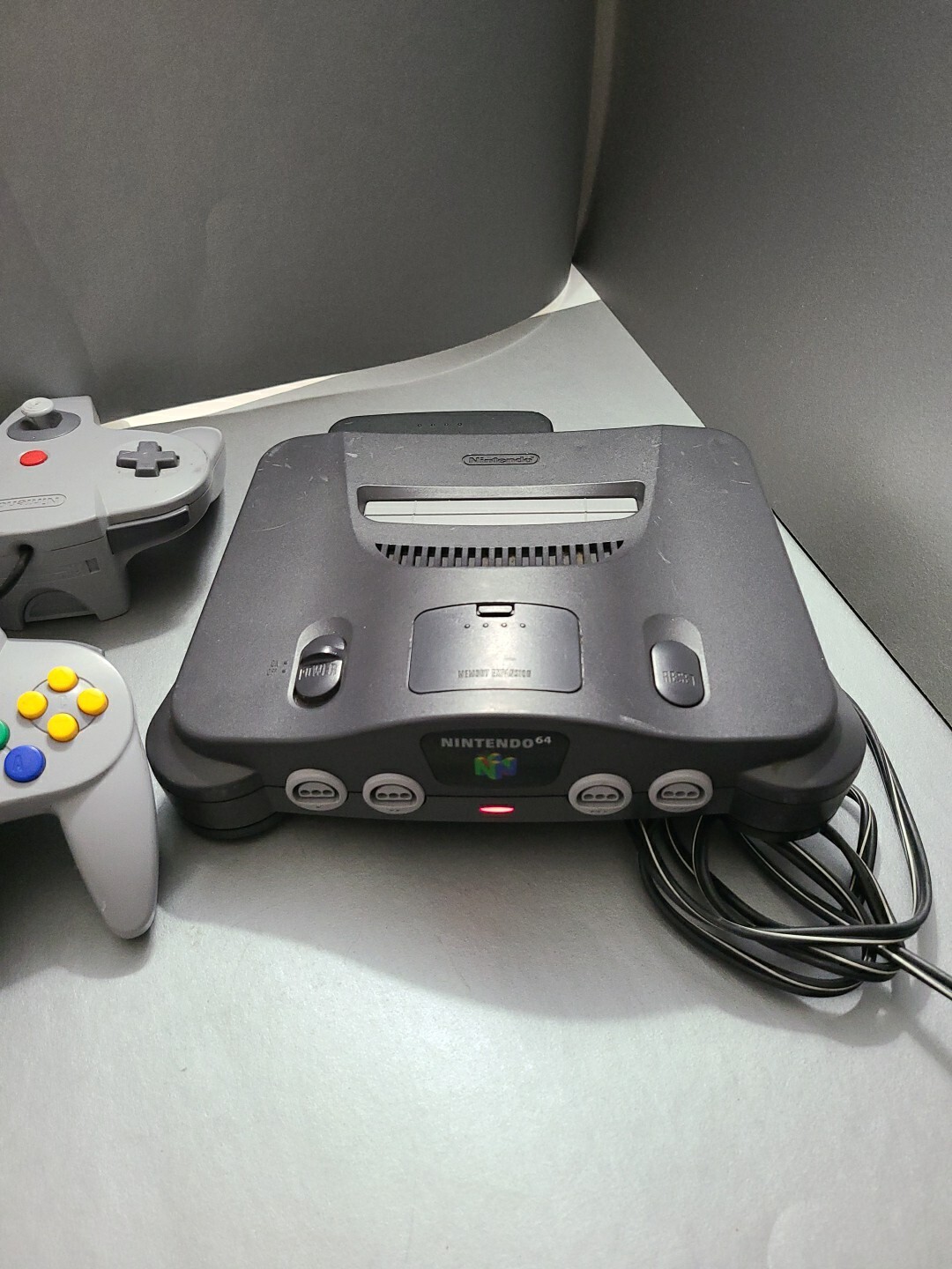 Nintendo 64 N64 Console Set NUS-001 Jpn W 2 Controllers Adapter