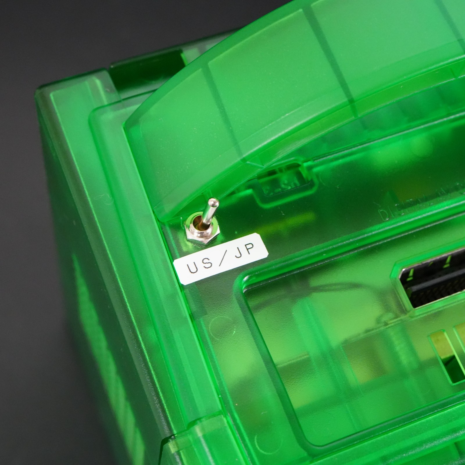 Nintendo GameCube Replacement Clear Green Shell Console NTSC U-C/J Region Switch