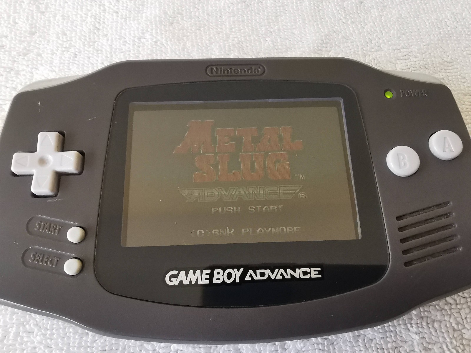Nintendo Game Boy Advance AGB-001 Indigo Purple-Black w/Games Crash Lord Rings
