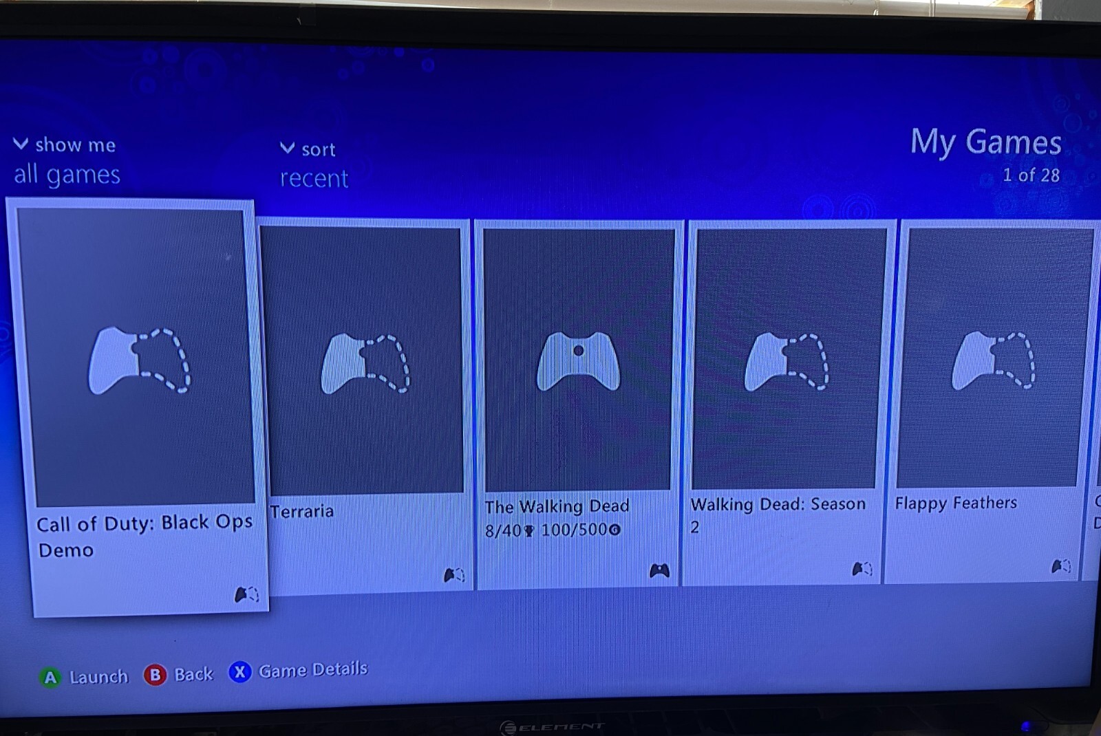 Xbox 360 S Slim Bundle 250GB Console 2 Controllers Cables 28 Games Tested Works