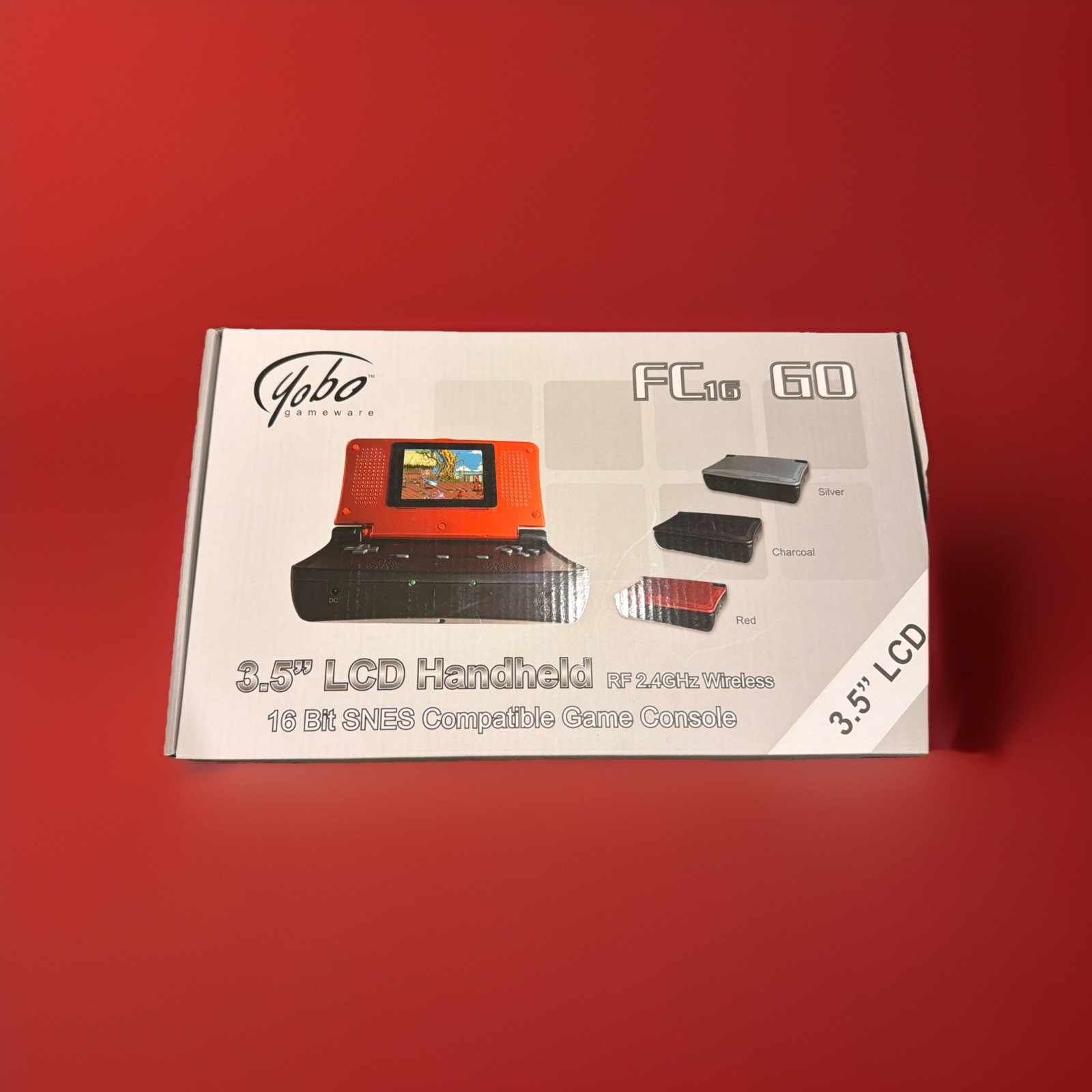 SNES YOBO Charcoal FC 16 GO Handheld & Wireless Home System for Super Nintendo