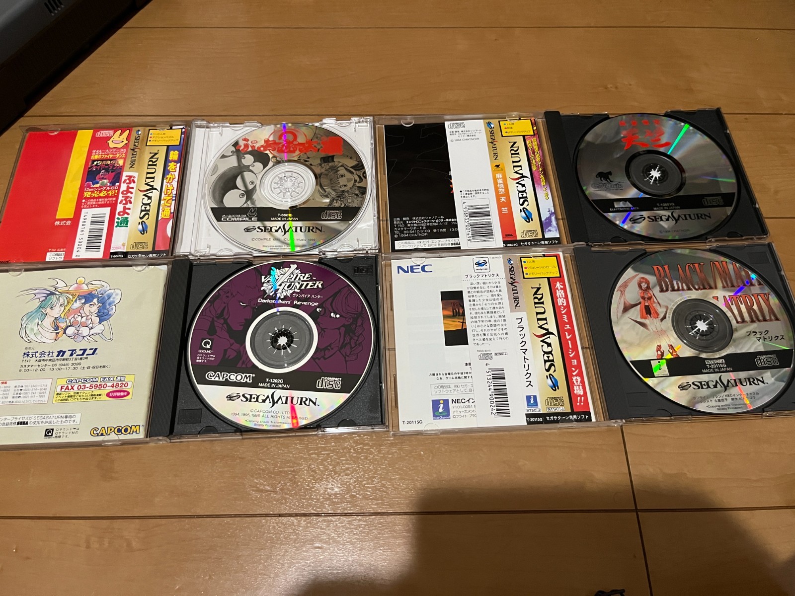 SEGA V-Saturn Console Victor Original Color & Controller with games Japan 1222