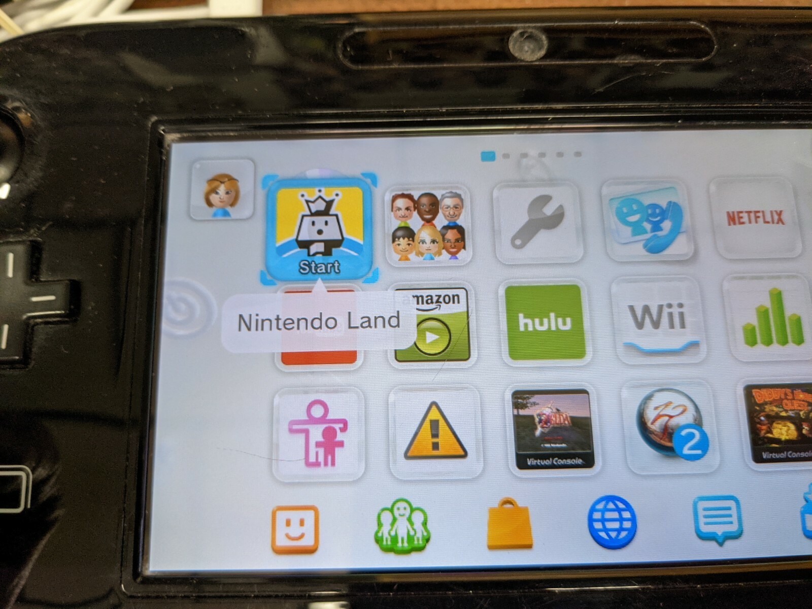 Nintendo Wii U 32GB Black Console & Gamepad WUP-101(02) Tested with Games Zelda