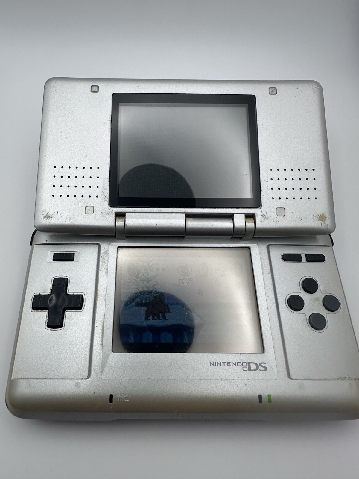 Nintendo DS Silver with Stylus/ Disney Brother Bear game included/ NO CHARGER