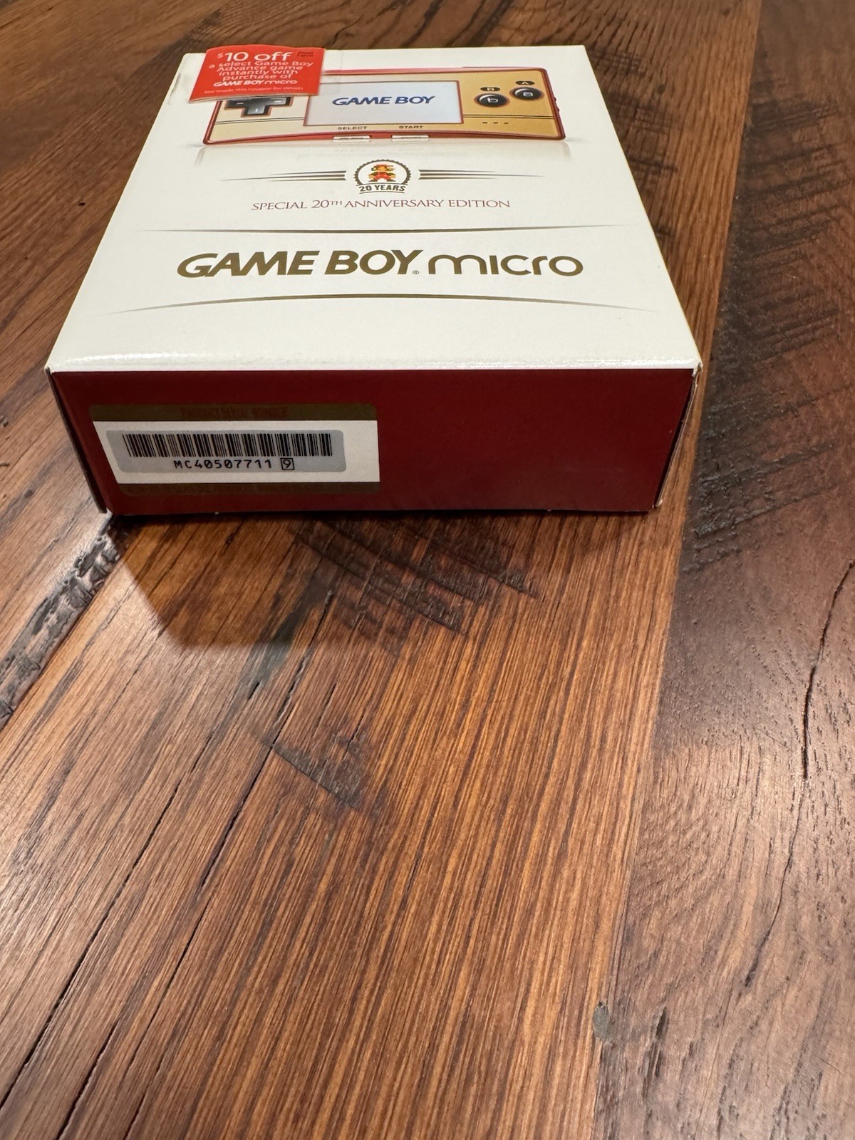 Nintendo Gameboy Micro Special 20th Anniversary Edition 2005 Mint Factory Sealed