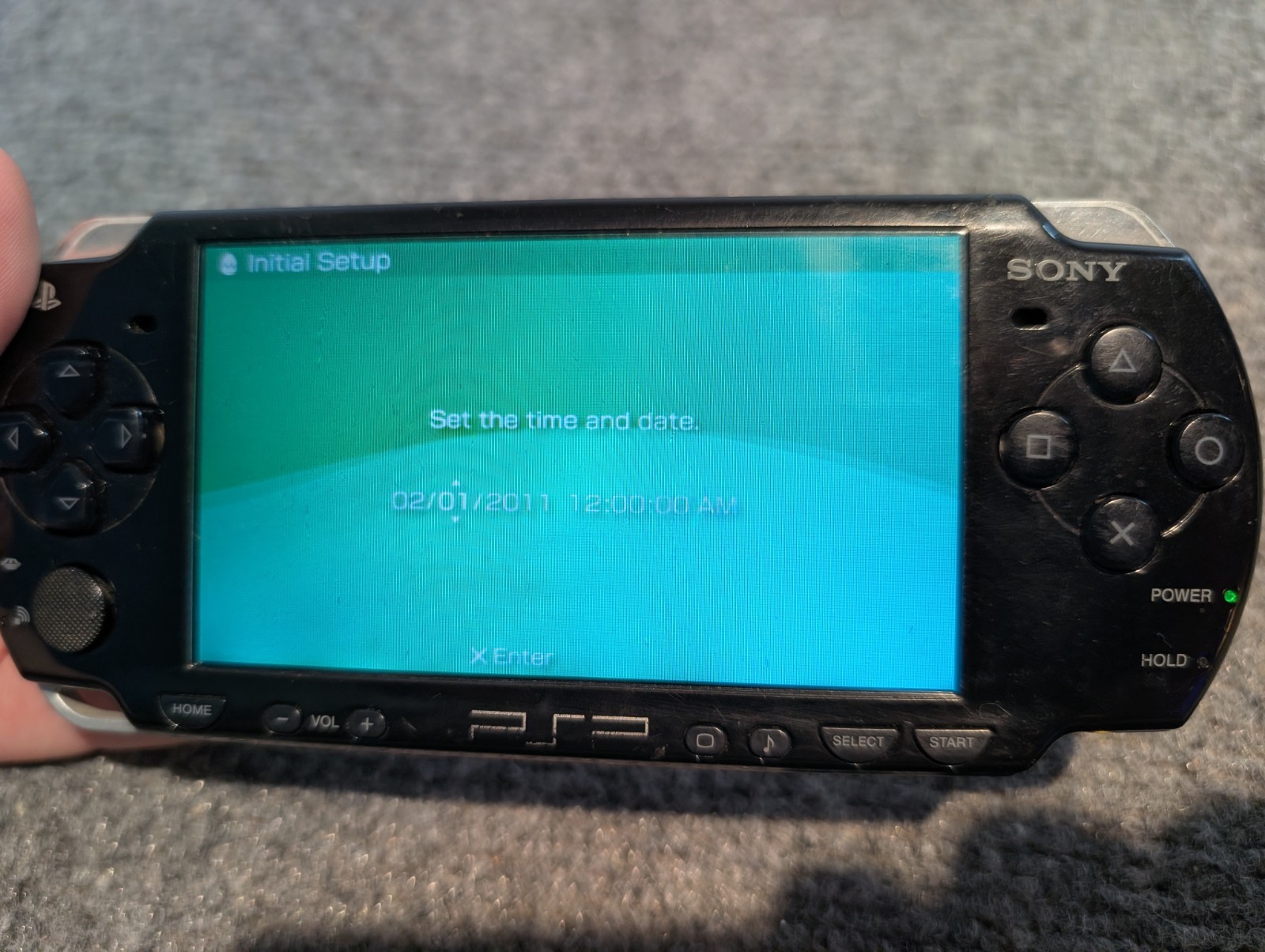 Sony PSP Console Black 2001 Handheld With Charger and Battery Tested & Working